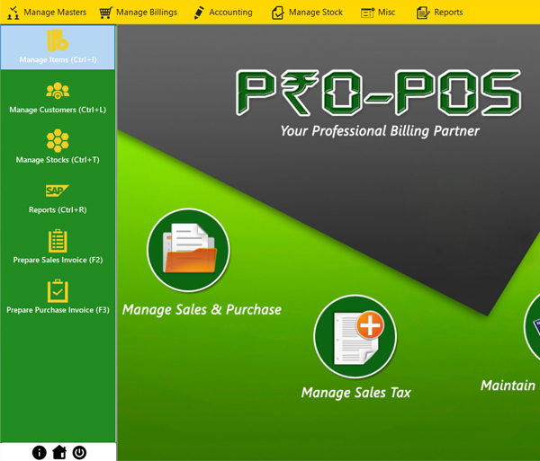 Customised Billing Software